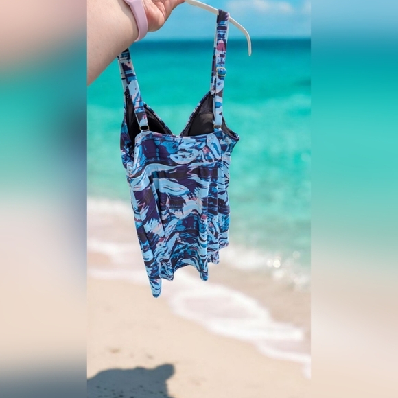 Noon Swim Women's Swimdress Tropical Print Size 14 (NWOT) - Picture 5 of 11